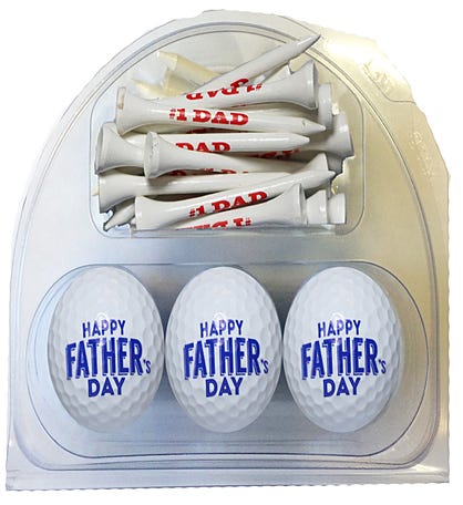Happy Father's Day 3 Ball 20 Tee Set